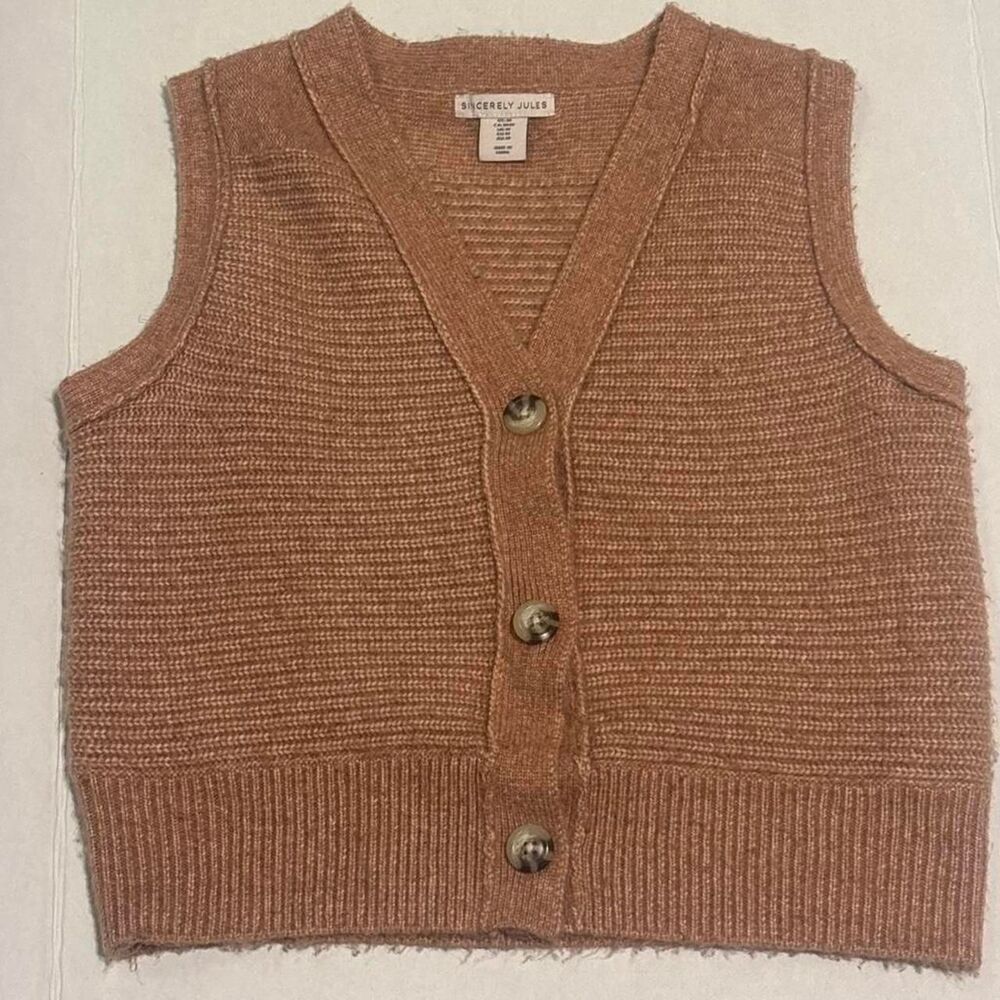 Sincerely-jules-for-bandier Women's Brown and Tan Jumper